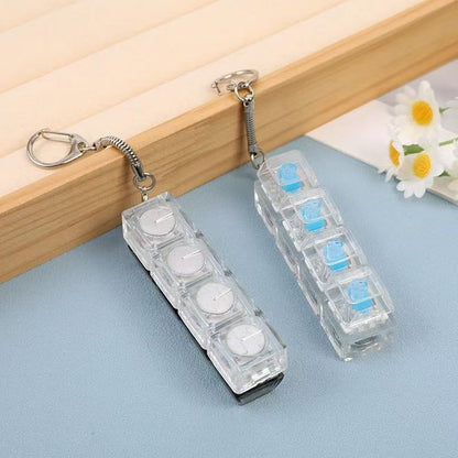 Decompression Mechanical Keyboard With Light Pressing Keychain