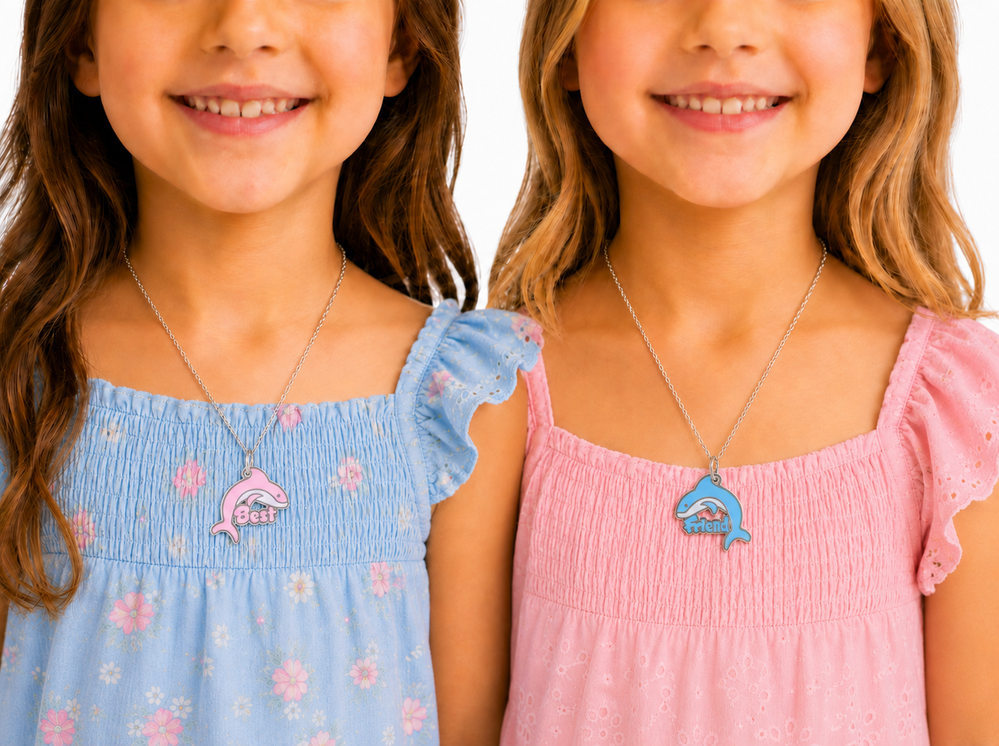 Best Friends Dolphin Necklace Set