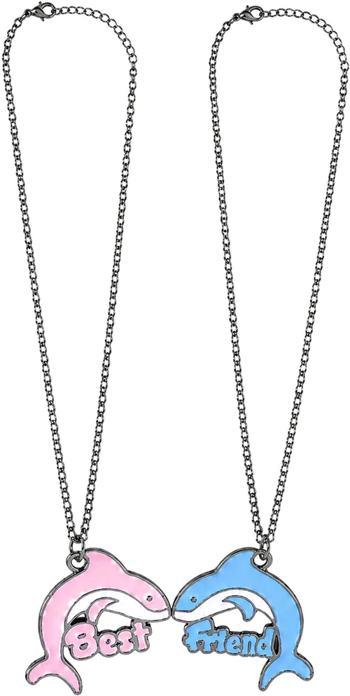 Best Friends Dolphin Necklace Set